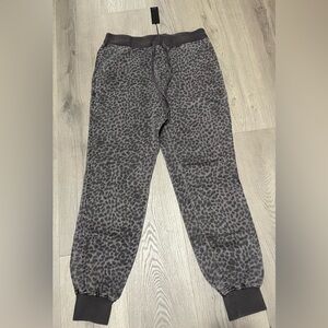 Monrow Charcoal Leopard Print Kids Joggers